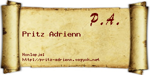 Pritz Adrienn névjegykártya